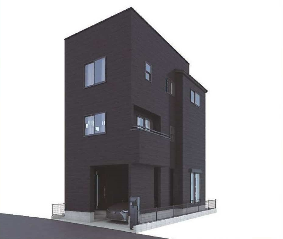 【横浜市瀬谷区三ツ境113-36新築戸建て】★仲介手数料無料★（三ツ境小学校・原中学校）の外観パース