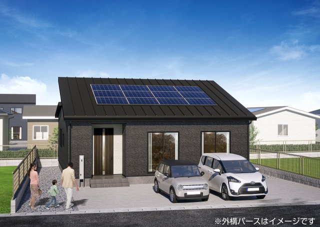 国富町本庄　新築戸建の外観パース