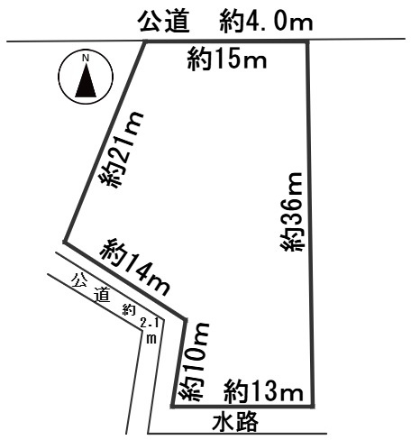 ６４０９８　羽島郡笠松町北及土地の区画図