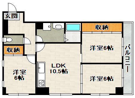木原マンションの間取り