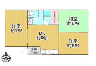 【間取り】 | シャトー杭瀬