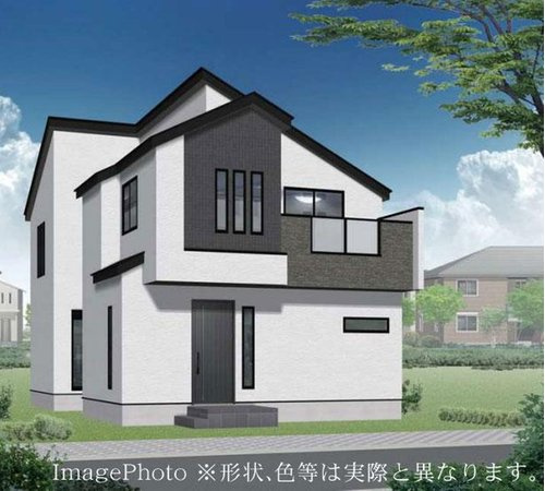 【横浜市保土ケ谷区新井町109-12新築戸建て】★仲介手数料無料★（上菅田笹の丘小学校・新井中学校）の外観パース