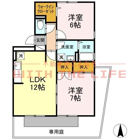 ドミールパーク江崎【10,000円キャッシュバック対象物件】の間取り|間取り図です