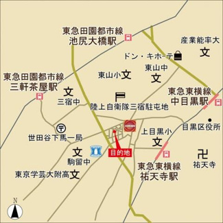 【地図】 | ブランシェ祐天寺