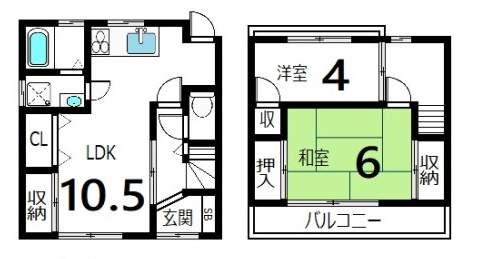 粟田口鳥居町 中古戸建の間取り