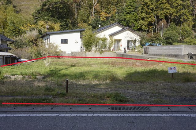 大田市長久町長久　売土地　南向き広々約160坪！　建築条件無しの外観