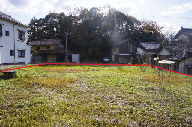 大田市長久町長久　売土地　南向き広々約160坪！　建築条件無しの外観