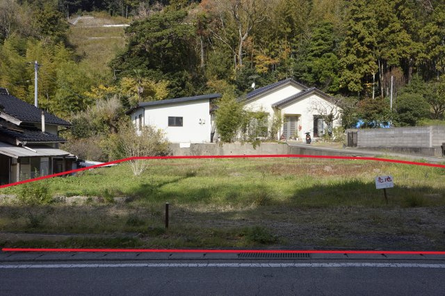 大田市長久町長久　売土地　南向き広々約160坪！　建築条件無しの外観