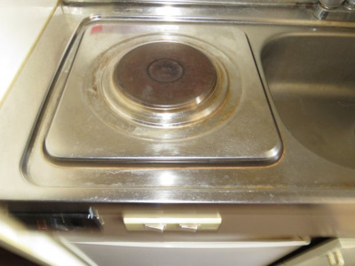 【キッチン】 | グリーンハイツ霞 | 電気コンロ