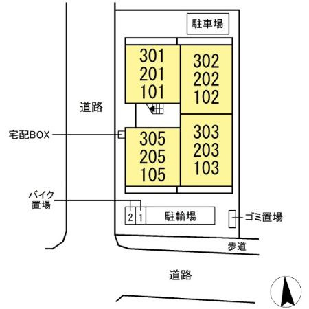 プランドールの区画図