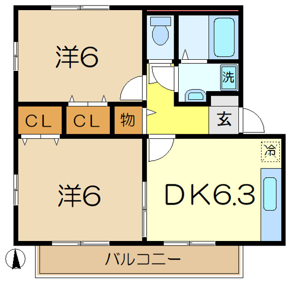 【間取り】 | プレセア２