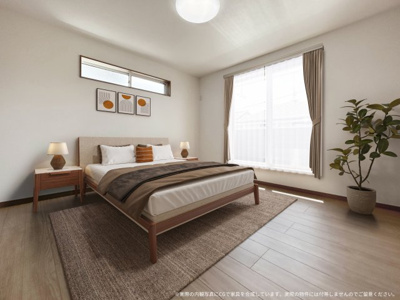 【寝室】 | ※実際の図面をもとにしたCGですが、家具はイメージです。実際の物件には付帯しませんのでご留意ください。