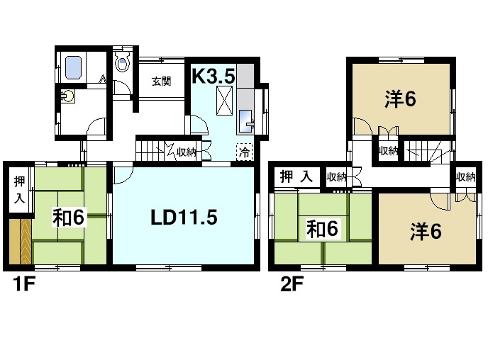 朝倉台西6丁目戸建ての間取り