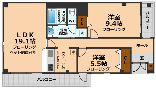 【間取り】 | グランバリュー永福町