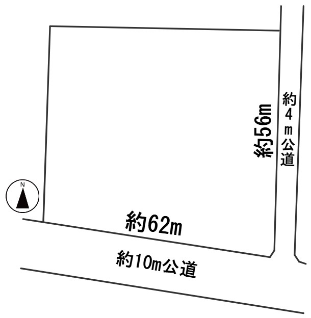 ６４１８６　山県市高木土地の区画図
