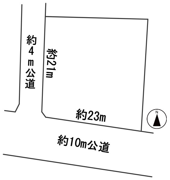 ６４１８５　山県市高木土地の区画図