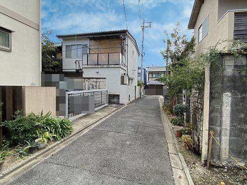 下鴨蓼倉町 土地の前面道路含む現地写真