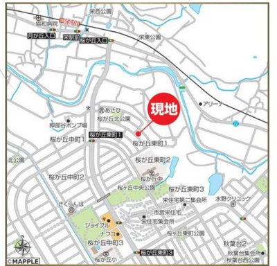 【地図】 | 神戸市西区桜が丘東町1丁目　新築戸建　仲介手数料無料！ | 西区桜が丘東町1　新築　仲介手数料無料！