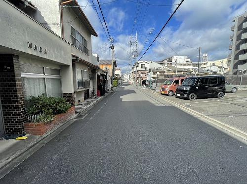 田中南西浦町 土地の前面道路含む現地写真