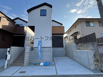 【外観】 | 明石市松が丘5丁目　新築戸建4号棟　仲介手数料無料！ | 明石市松が丘5　新築4号棟　仲介手数料無料！