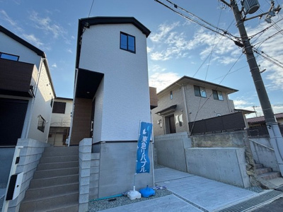 【外観】 | 明石市松が丘5丁目　新築戸建4号棟　仲介手数料無料！ | 明石市松が丘5　新築4号棟　仲介手数料無料！