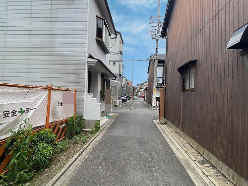 上京区戌亥町 土地の前面道路含む現地写真