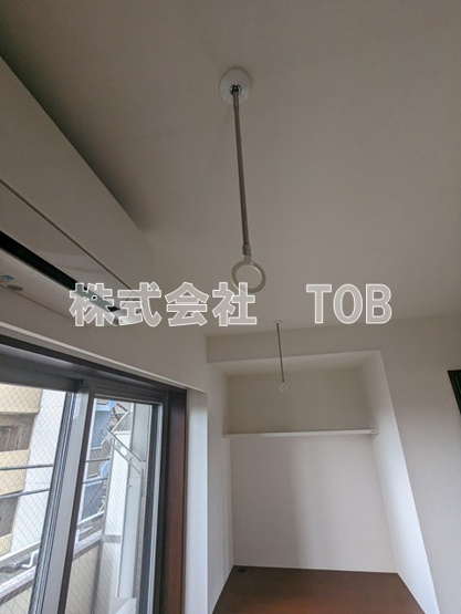 【設備】 | クオリア桜上水 | 室内物干し※クリーニング中の写真※