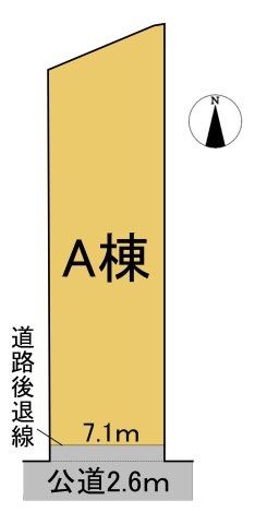 戸建　瑞穂市別府Ⅴ　全1区画分譲の区画図|■区画図
■YAMADA電機の　ヤマダ不動産　株式会社リライフ　大垣店■
いつでもお問合わせ下さい。
