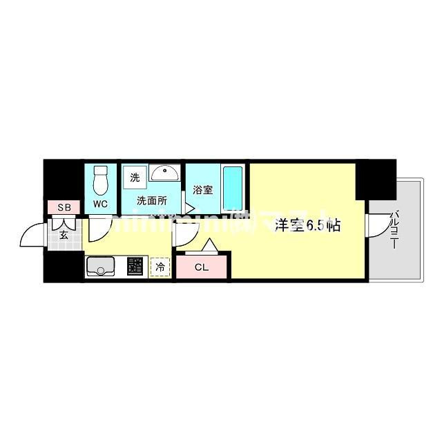 アドバンス難波南ワイズの間取り