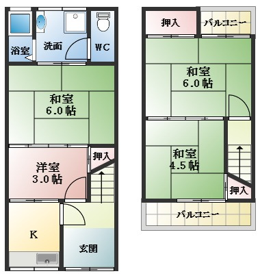 【間取り】 | 南恵我之荘8丁目戸建
