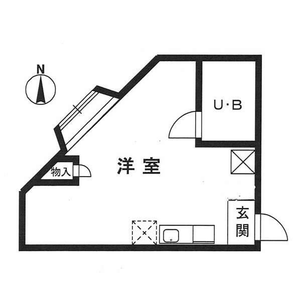 ハイツ福島の間取り