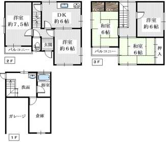 【間取り】 | 大阪市住之江区西住之江一丁目・一戸建て