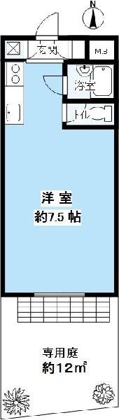 パラツィーナ甲子園口Ⅰの間取り|専用庭ございます。