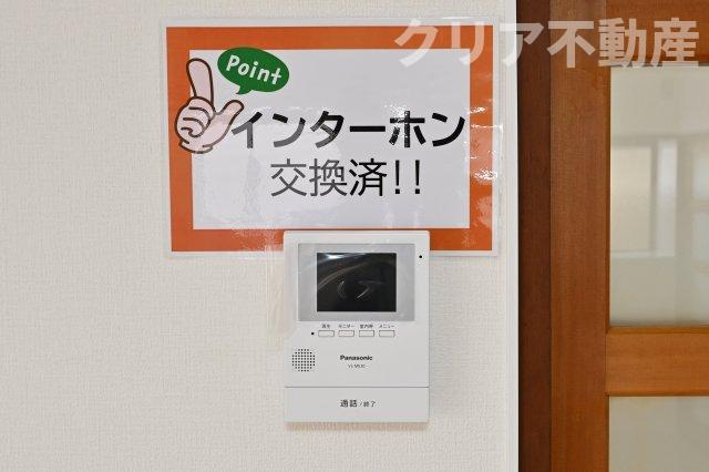 【防犯設備】 | 桐生市天神町３丁目　平屋中古 | TVモニター付きインターフォンで安心