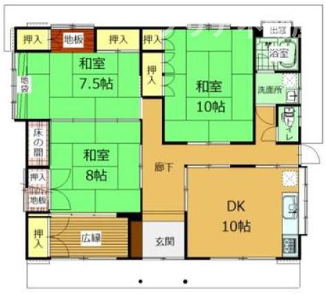 【間取り】 | 桐生市天神町３丁目　平屋中古 | 実際にご見学頂くと、周辺の生活環境やコンセントの位置、収納の広さなどがご理解頂けます。お気軽に内覧予約をしてください！