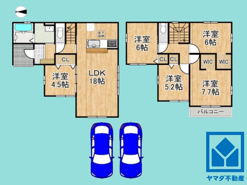 大津市瀬田3丁目　1期　2号棟の間取り