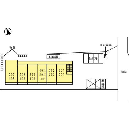 セレッソ ソレアードＮの区画図
