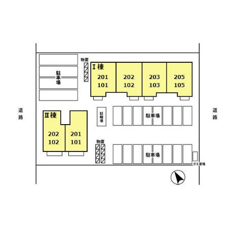 ルビナ グランデ Ｓ-Ⅱの区画図