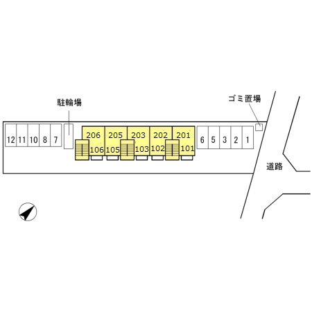 パルティールの区画図