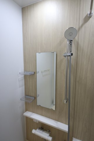 《仲介手数料無料》緑区道祖土４丁目28-1(5号棟)新築一戸建てリナージュの浴室|撮影日 2025年4月28日 14:30 曇り