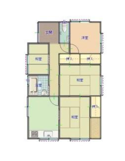 和歌山市有家　中古戸建の間取り