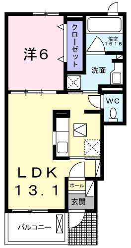 三木市加佐のアパートの間取り