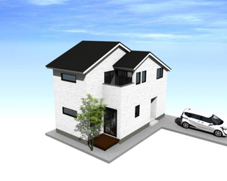 【完成予想図】 | 下鴨蓼倉町　売土地 | 【新築参考プラン】※外構費・地盤改良費等別途要
　建物面積：91.91㎡　建物価格：2,224万円