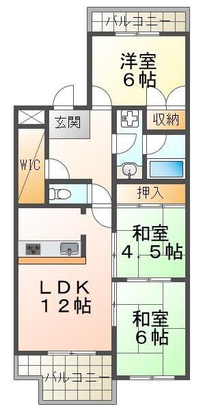 パルピアマンションの間取り