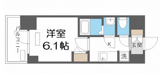 【間取り】 | プレサンス松屋町ヴィゴラス