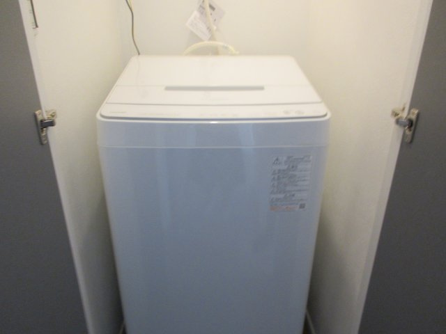 昭島市拝島町4丁目　新築戸建全3棟のランドリースペース|洗濯機置場
