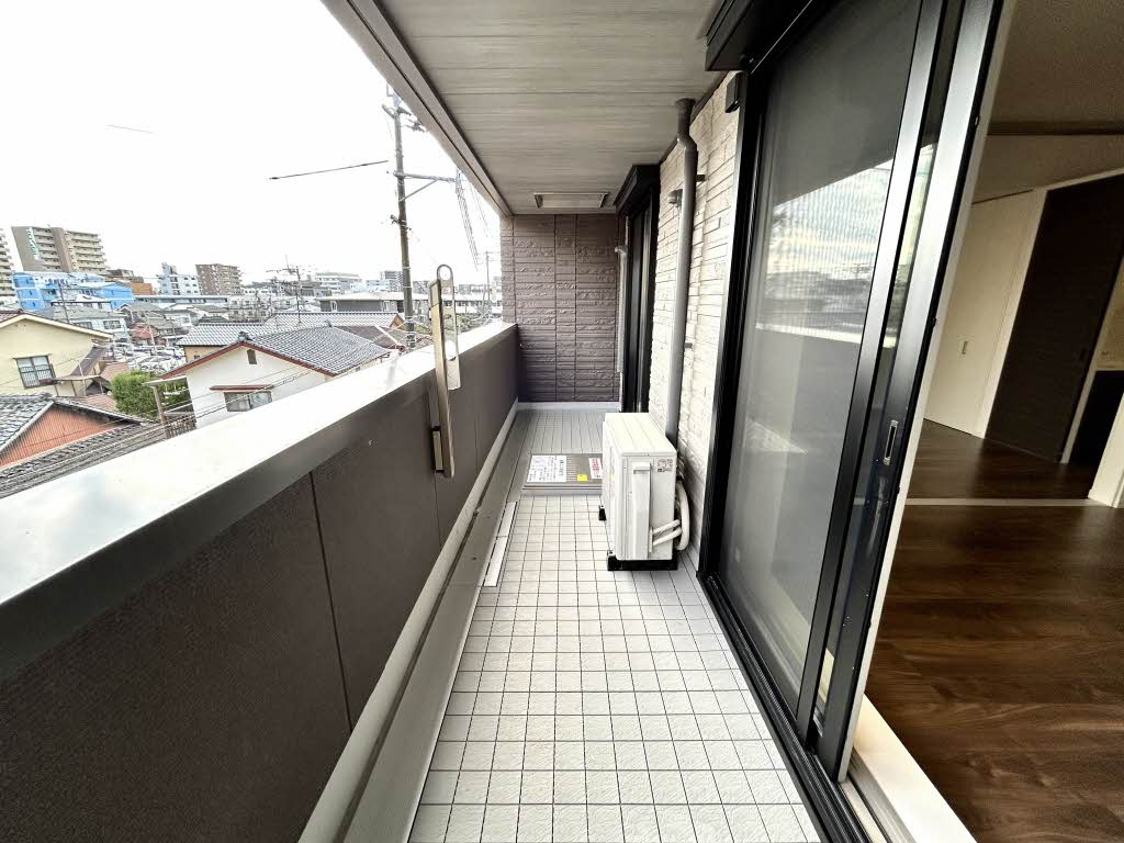 熊本市中央区本荘５丁目の賃貸マンションのバルコニー