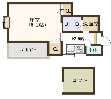 クイーンズコート天満の間取り
