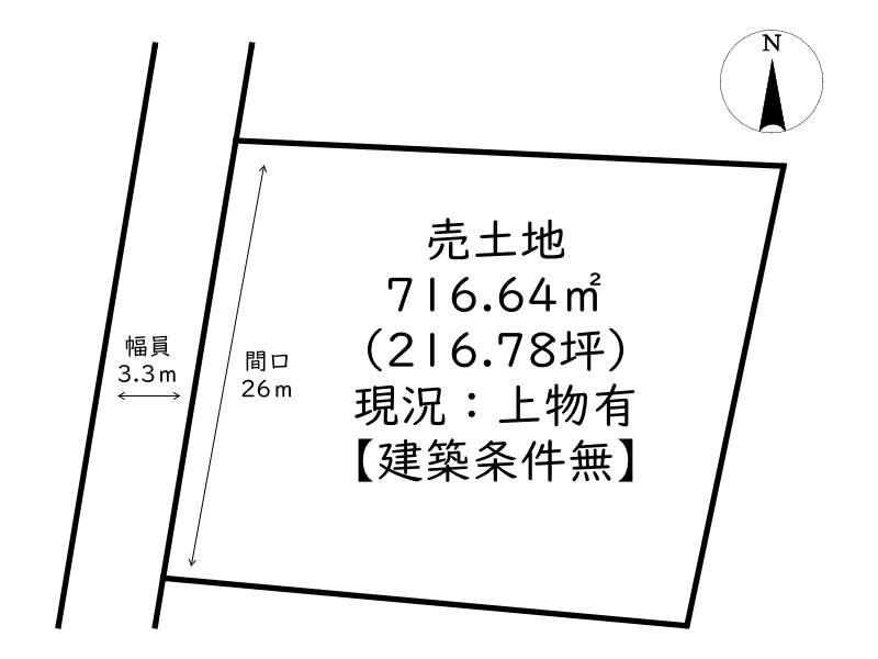 佐用郡佐用町三日月/売土地の土地図