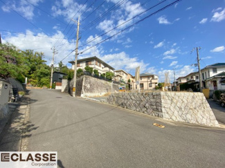 【前面道路含む現地写真】 | 城陽市寺田深谷　3区画　1号地　売土地　建築条件付き